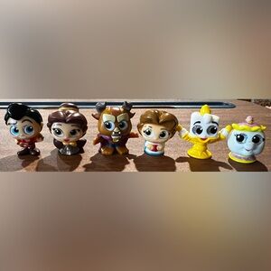 Disney Doorables Lot Of 6 Figures Beauty and the Beast Mixed Series 1 2 3 & 4